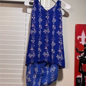 Floral Blue Kids Dress